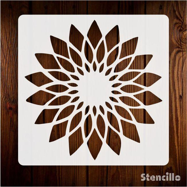 Create Blooming Beautiful Designs with our SunFlower Stencil For Home Decor -