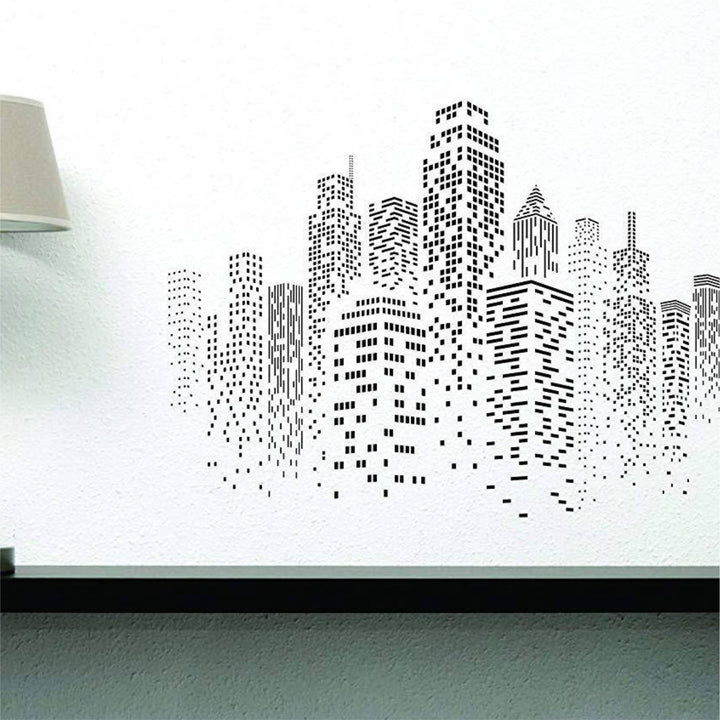 Paint Your Own Cityscape Dreamscape with our Reusable Skyscraper Stencil! -