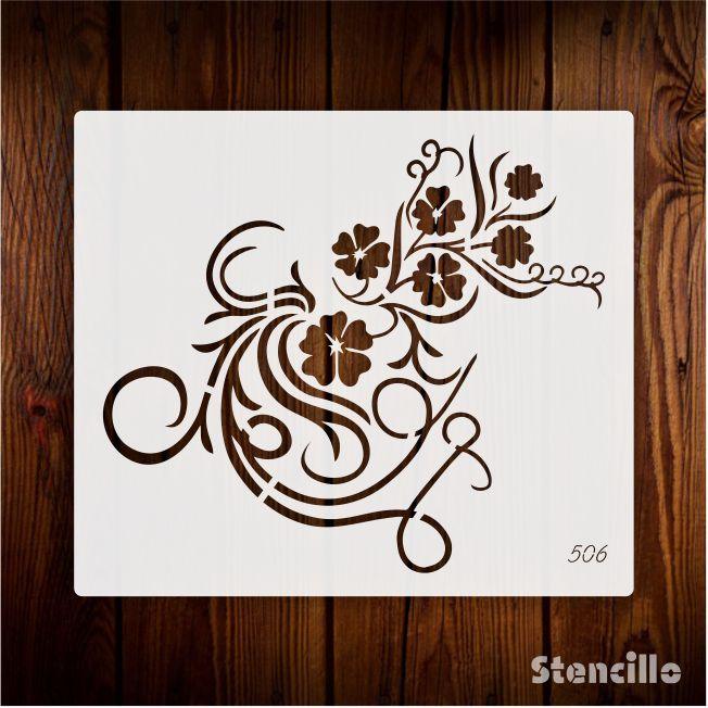 Blossoming Elegance: Reusable Stencil Paints Vintage Floral Dreams for Wall & Canvas Painting -