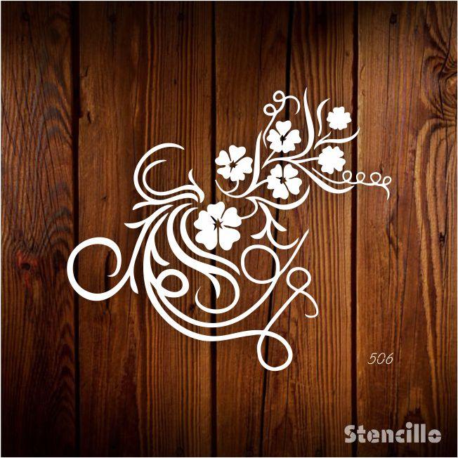 Blossoming Elegance: Reusable Stencil Paints Vintage Floral Dreams for Wall & Canvas Painting -