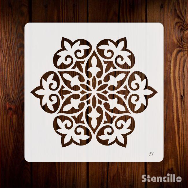 Awaken Your Creative Spirit: Floral Mandalas Stencil For Walls, Canvas & Furniture Painting -