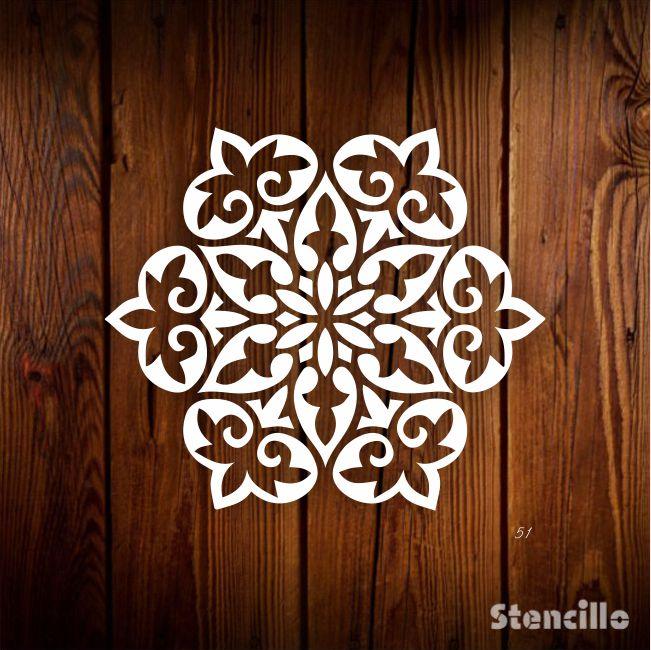 Awaken Your Creative Spirit: Floral Mandalas Stencil For Walls, Canvas & Furniture Painting -