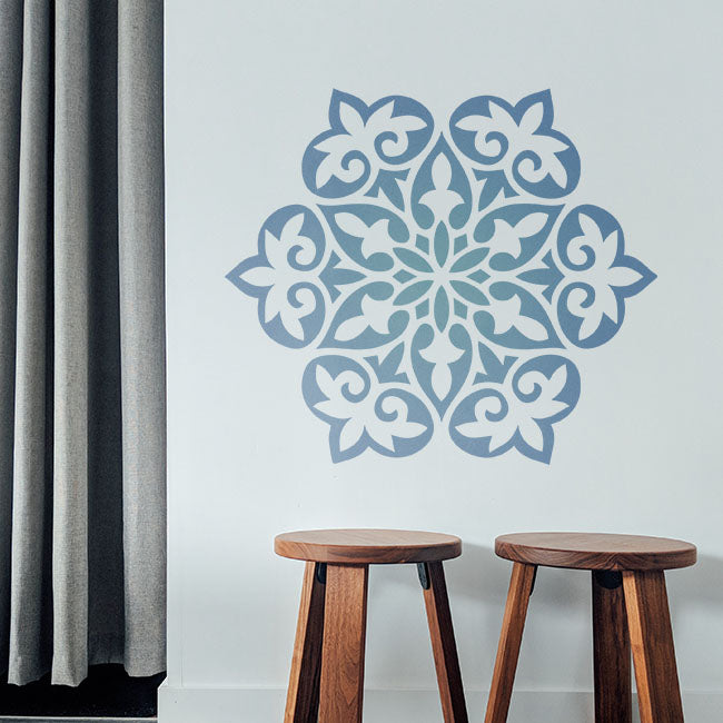 Awaken Your Creative Spirit: Floral Mandalas Stencil For Walls, Canvas & Furniture Painting -