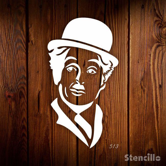 From Silver Screen to Stenciled Canvas: Capturing the Essence of Charlie Chaplin -