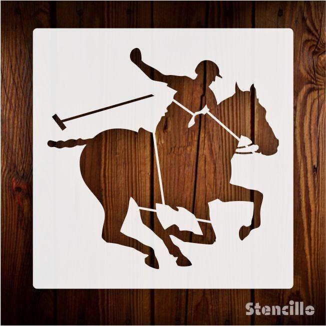 Gallop into Creativity - Stencil a Majestic Man on Horse on Walls, Canvas, Scrapbook & Stamping -