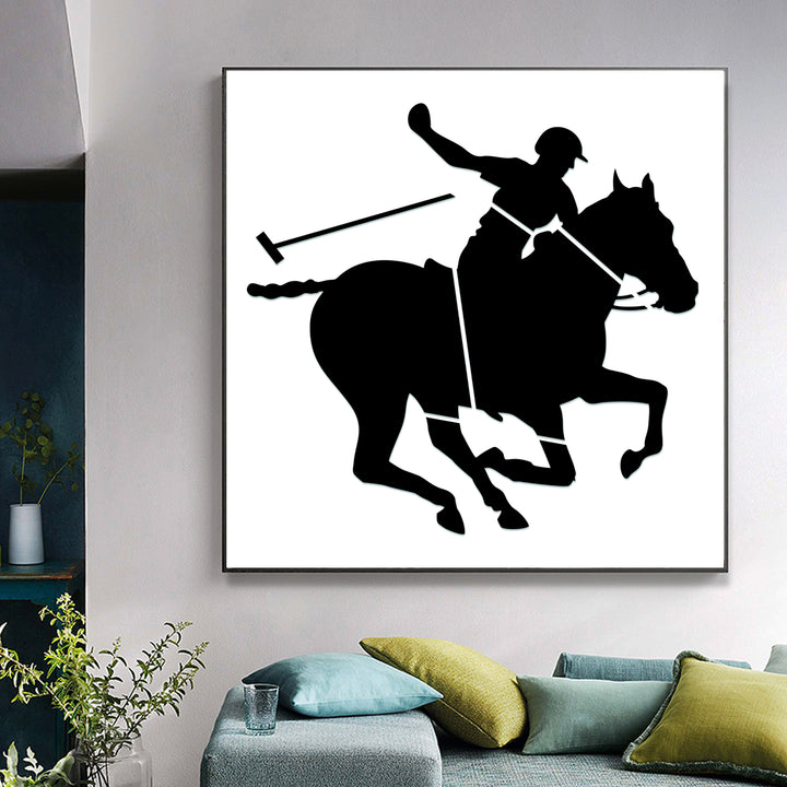 Gallop into Creativity - Stencil a Majestic Man on Horse on Walls, Canvas, Scrapbook & Stamping -