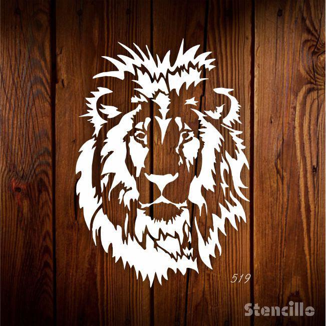 Unleash the King: Stencil a Majestic Lion on Walls & Canvas for a Powerful Statement -