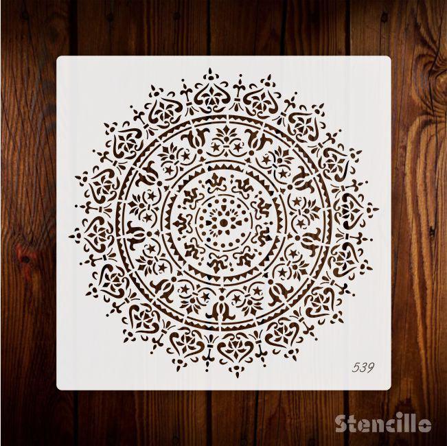 Mystical Mandala: Geometric Stencil for Walls, Scrapbooking, and More -