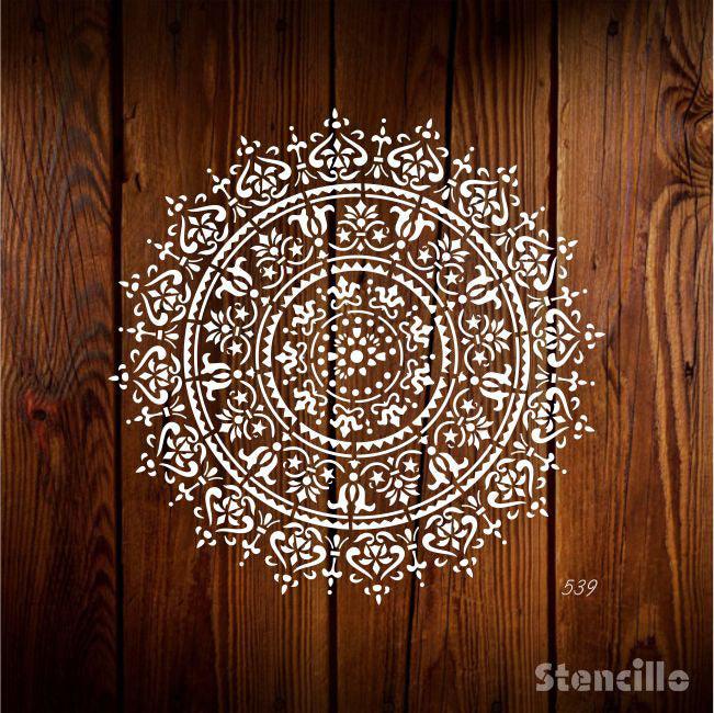 Mystical Mandala: Geometric Stencil for Walls, Scrapbooking, and More -