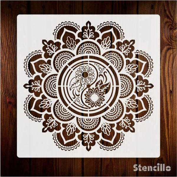 Balance and Harmony: Taiji Mandala Layering Stencils for Creative Projects -