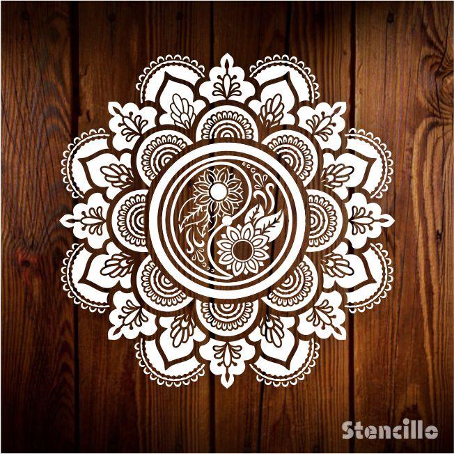 Balance and Harmony: Taiji Mandala Layering Stencils for Creative Projects -