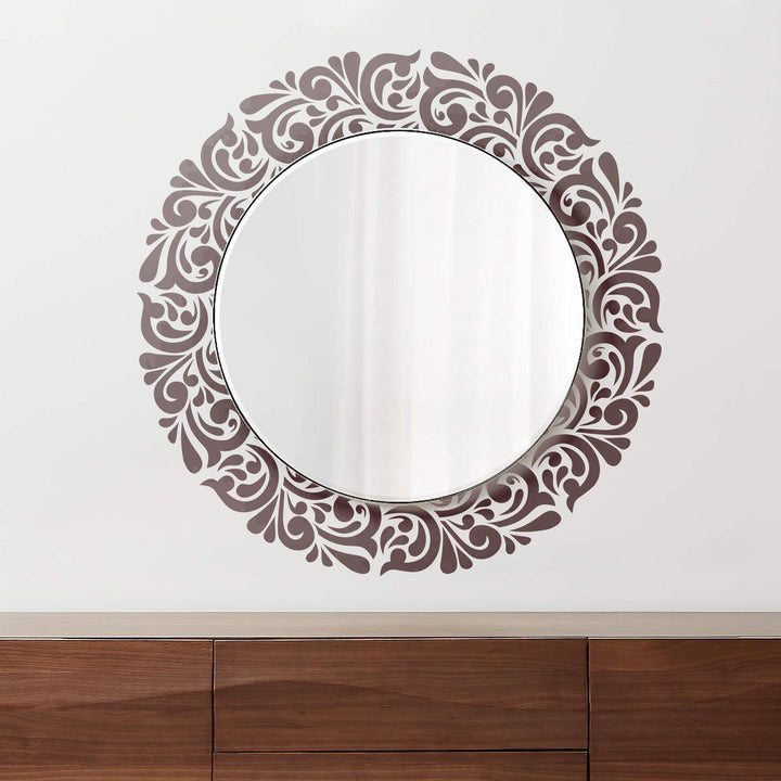 Flourishing Frame: Big, Reusable Frame Stencil for Wall Painting, Canvas & Floor -