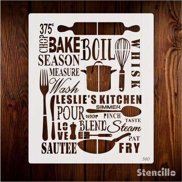 Whip Up Whimsy in Your Kitchen: Stencil Playful Rules for Bakers & Chefs -