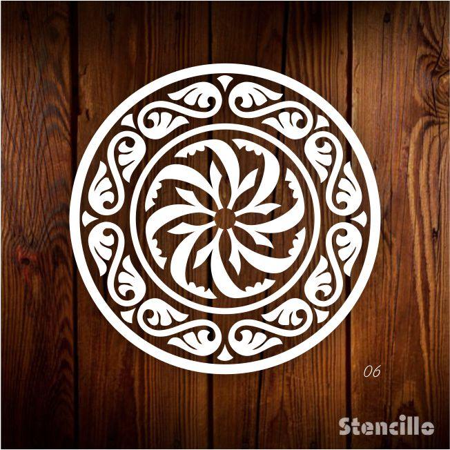 Flawless Circles - Crisp Geometric Circle Reusable Plastic Stencil For Walls, Canvas & Furniture Painting -