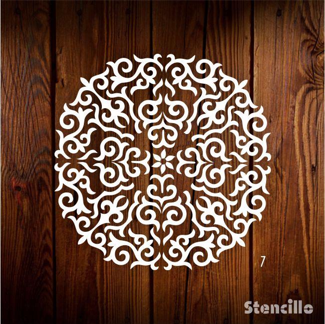 Unleash the Harmony of Your Soul - Mesmerizing Mandal Reusable Plastic Stencil For Walls, Canvas & Furniture Painting -