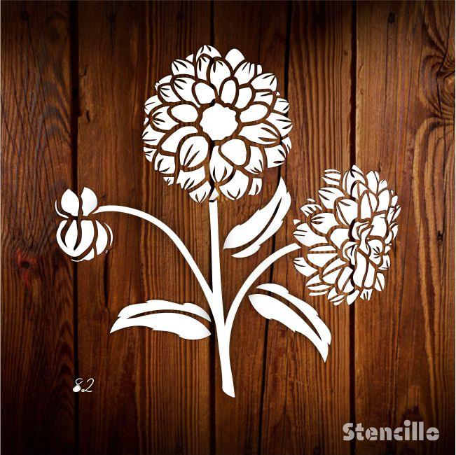 Nature's Delicate Artistry Floral Reusable Plastic Stencil For Walls, Canvas, Fabric Painting & Sketching -