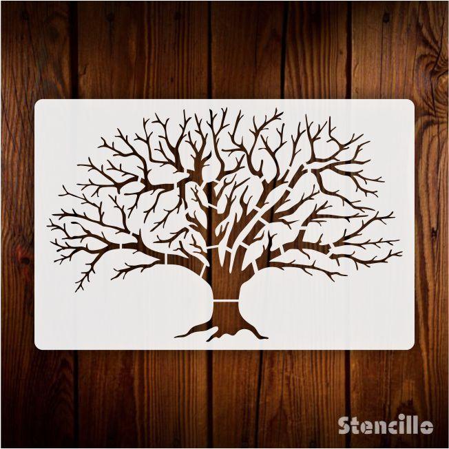 Branching Out: Versatile Tree Stencil for Walls, Scrapbooking, and More -