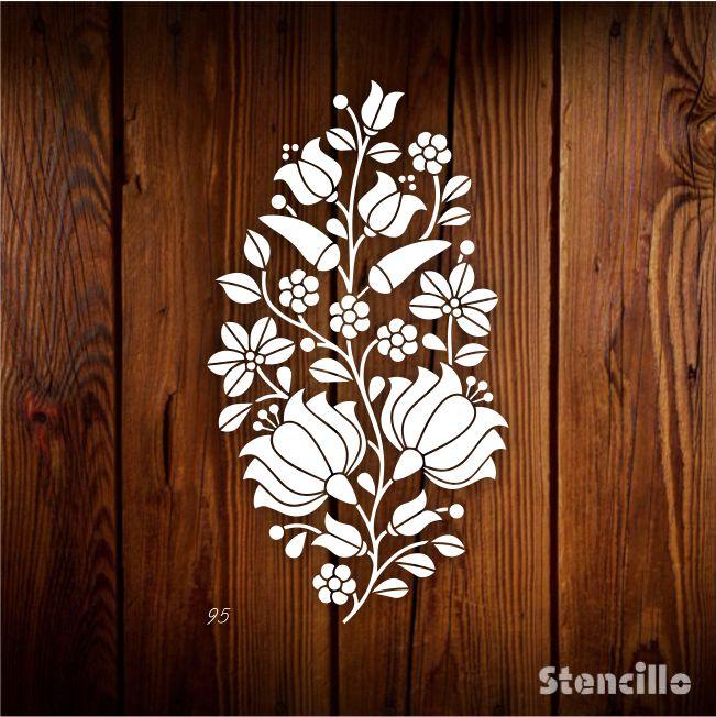 Capture Summer Charm: Reusable Poppy Stencil for Walls, Furniture & More -