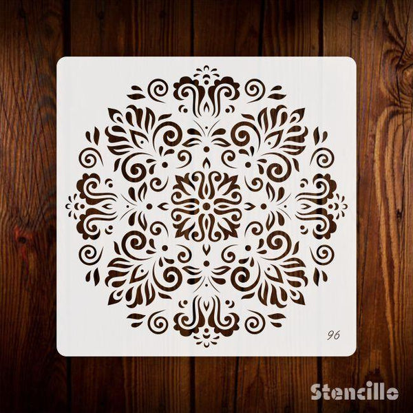 Immerse in Harmony: Reusable Mandala Stencil for Walls, Canvas & More -